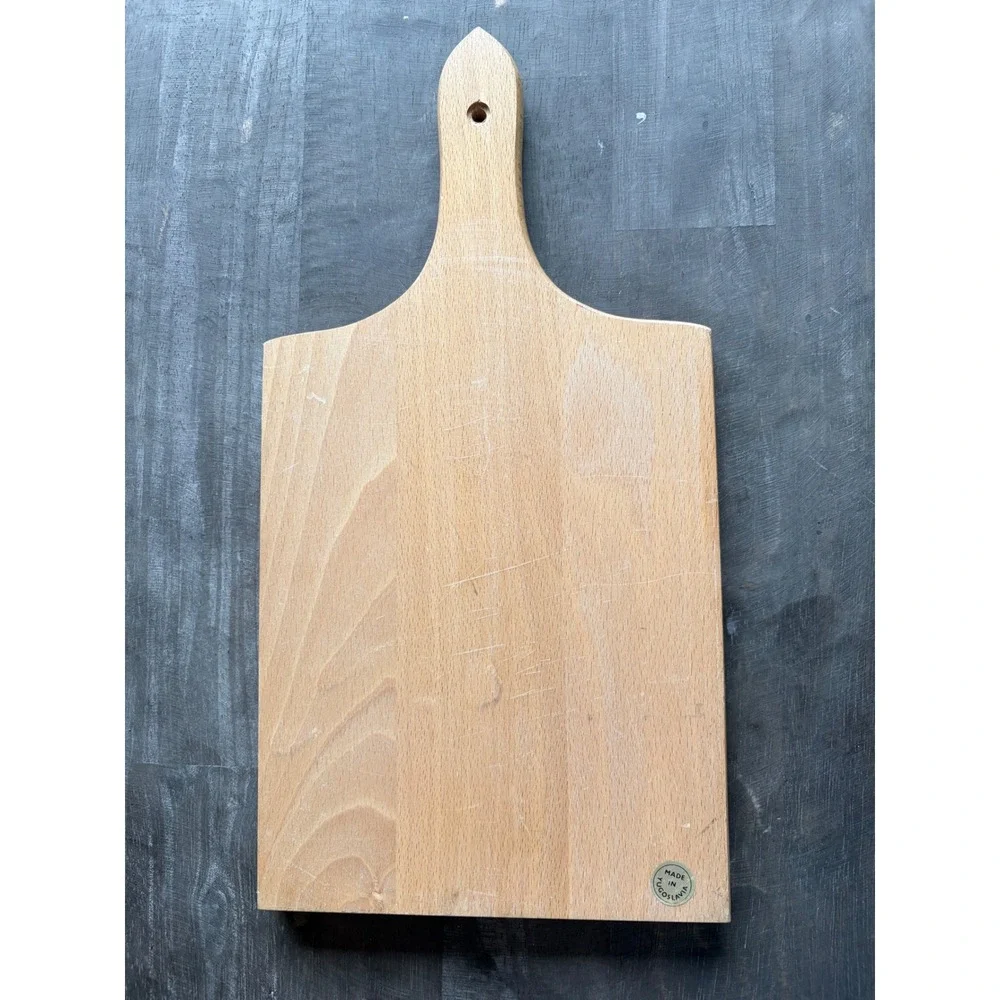 Vintage Wooden Cutting Board Hand Painted Red Bell Pepper Kitchen Decor Handle